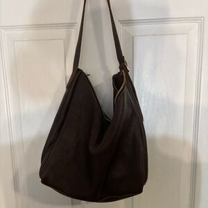 Portland leather dark Brown Leather Shoulder Bag like new